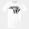 V-Neck Heavy Cotton 100% T-Shirt Thumbnail