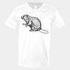 V-Neck Heavy Cotton 100% T-Shirt Thumbnail