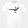 V-Neck Heavy Cotton 100% T-Shirt Thumbnail
