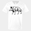 V-Neck Heavy Cotton 100% T-Shirt Thumbnail