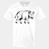 V-Neck Heavy Cotton 100% T-Shirt Thumbnail