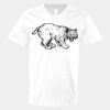 V-Neck Heavy Cotton 100% T-Shirt Thumbnail
