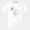 V-Neck Heavy Cotton 100% T-Shirt Thumbnail