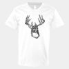 V-Neck Heavy Cotton 100% T-Shirt Thumbnail