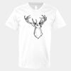 V-Neck Heavy Cotton 100% T-Shirt Thumbnail