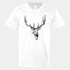 V-Neck Heavy Cotton 100% T-Shirt Thumbnail