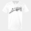 V-Neck Heavy Cotton 100% T-Shirt Thumbnail