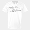 V-Neck Heavy Cotton 100% T-Shirt Thumbnail