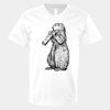V-Neck Heavy Cotton 100% T-Shirt Thumbnail