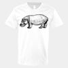 V-Neck Heavy Cotton 100% T-Shirt Thumbnail