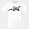 V-Neck Heavy Cotton 100% T-Shirt Thumbnail