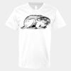 V-Neck Heavy Cotton 100% T-Shirt Thumbnail