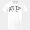 V-Neck Heavy Cotton 100% T-Shirt Thumbnail