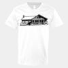 V-Neck Heavy Cotton 100% T-Shirt Thumbnail