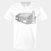 V-Neck Heavy Cotton 100% T-Shirt Thumbnail
