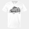 V-Neck Heavy Cotton 100% T-Shirt Thumbnail