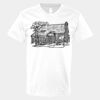 V-Neck Heavy Cotton 100% T-Shirt Thumbnail