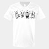 V-Neck Heavy Cotton 100% T-Shirt Thumbnail