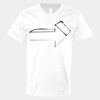 V-Neck Heavy Cotton 100% T-Shirt Thumbnail