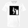 V-Neck Heavy Cotton 100% T-Shirt Thumbnail