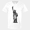 V-Neck Heavy Cotton 100% T-Shirt Thumbnail