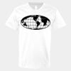 V-Neck Heavy Cotton 100% T-Shirt Thumbnail