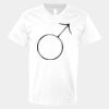 V-Neck Heavy Cotton 100% T-Shirt Thumbnail