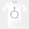 V-Neck Heavy Cotton 100% T-Shirt Thumbnail