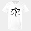 V-Neck Heavy Cotton 100% T-Shirt Thumbnail