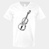 V-Neck Heavy Cotton 100% T-Shirt Thumbnail