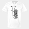 V-Neck Heavy Cotton 100% T-Shirt Thumbnail