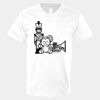 V-Neck Heavy Cotton 100% T-Shirt Thumbnail