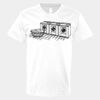 V-Neck Heavy Cotton 100% T-Shirt Thumbnail