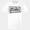 V-Neck Heavy Cotton 100% T-Shirt Thumbnail