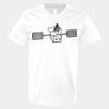 V-Neck Heavy Cotton 100% T-Shirt Thumbnail