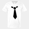 V-Neck Heavy Cotton 100% T-Shirt Thumbnail
