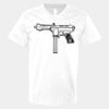 V-Neck Heavy Cotton 100% T-Shirt Thumbnail