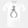 V-Neck Heavy Cotton 100% T-Shirt Thumbnail