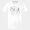 V-Neck Heavy Cotton 100% T-Shirt Thumbnail