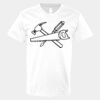 V-Neck Heavy Cotton 100% T-Shirt Thumbnail