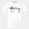 V-Neck Heavy Cotton 100% T-Shirt Thumbnail