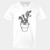 V-Neck Heavy Cotton 100% T-Shirt Thumbnail