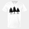 V-Neck Heavy Cotton 100% T-Shirt Thumbnail
