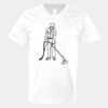 V-Neck Heavy Cotton 100% T-Shirt Thumbnail