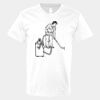V-Neck Heavy Cotton 100% T-Shirt Thumbnail