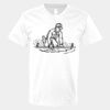 V-Neck Heavy Cotton 100% T-Shirt Thumbnail
