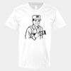 V-Neck Heavy Cotton 100% T-Shirt Thumbnail