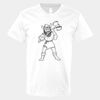 V-Neck Heavy Cotton 100% T-Shirt Thumbnail