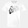 V-Neck Heavy Cotton 100% T-Shirt Thumbnail