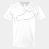 V-Neck Heavy Cotton 100% T-Shirt Thumbnail